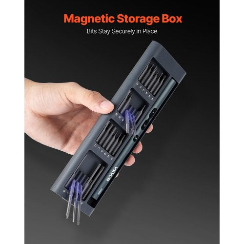 Elektrisk precisionsskruvmejselsats - 48 magnetiska bits