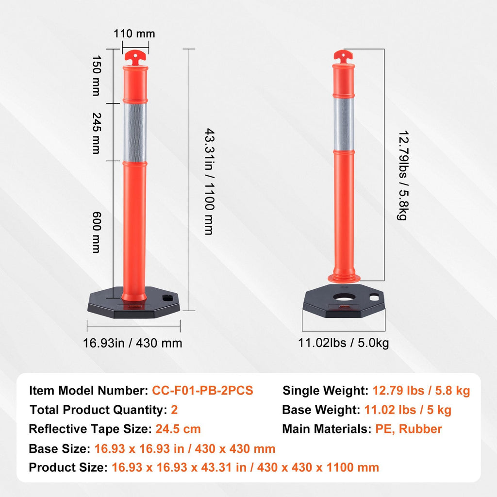 2-pack Trafikstolpar